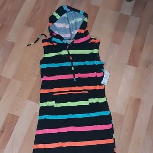 Bobbie brooks hooded long sleeveless dress